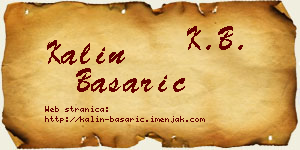 Kalin Basarić vizit kartica